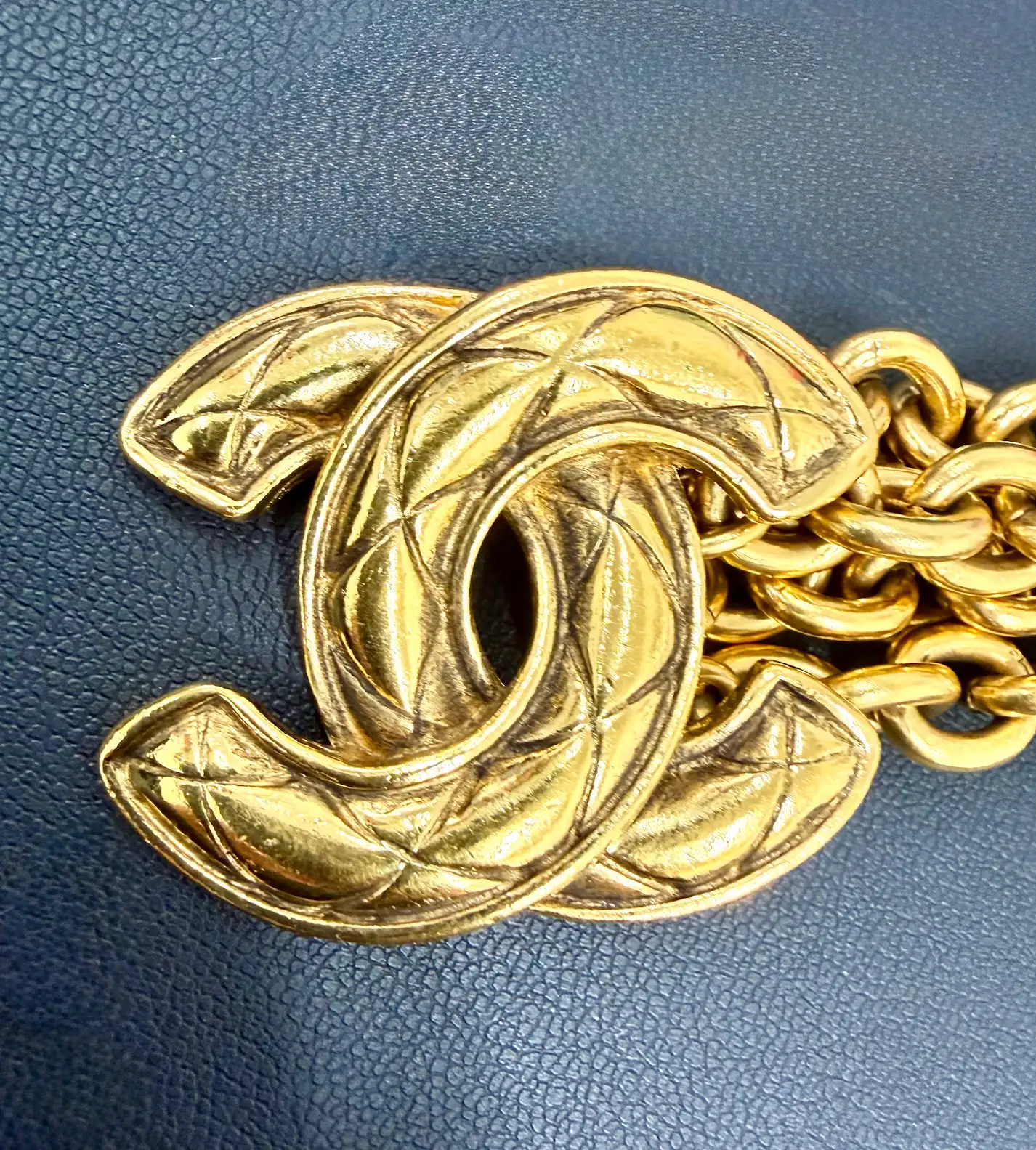 買取実績】シャネル(CHANEL) CCマトラッセ ゴールドチェーンベルト