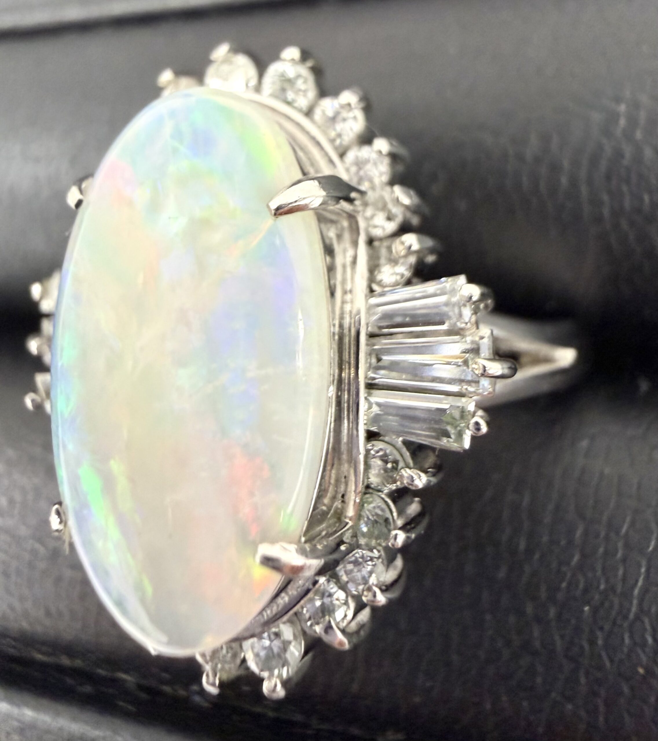 オパール&ダイヤモンド プラチナ バレリーナリング 商品画像 2