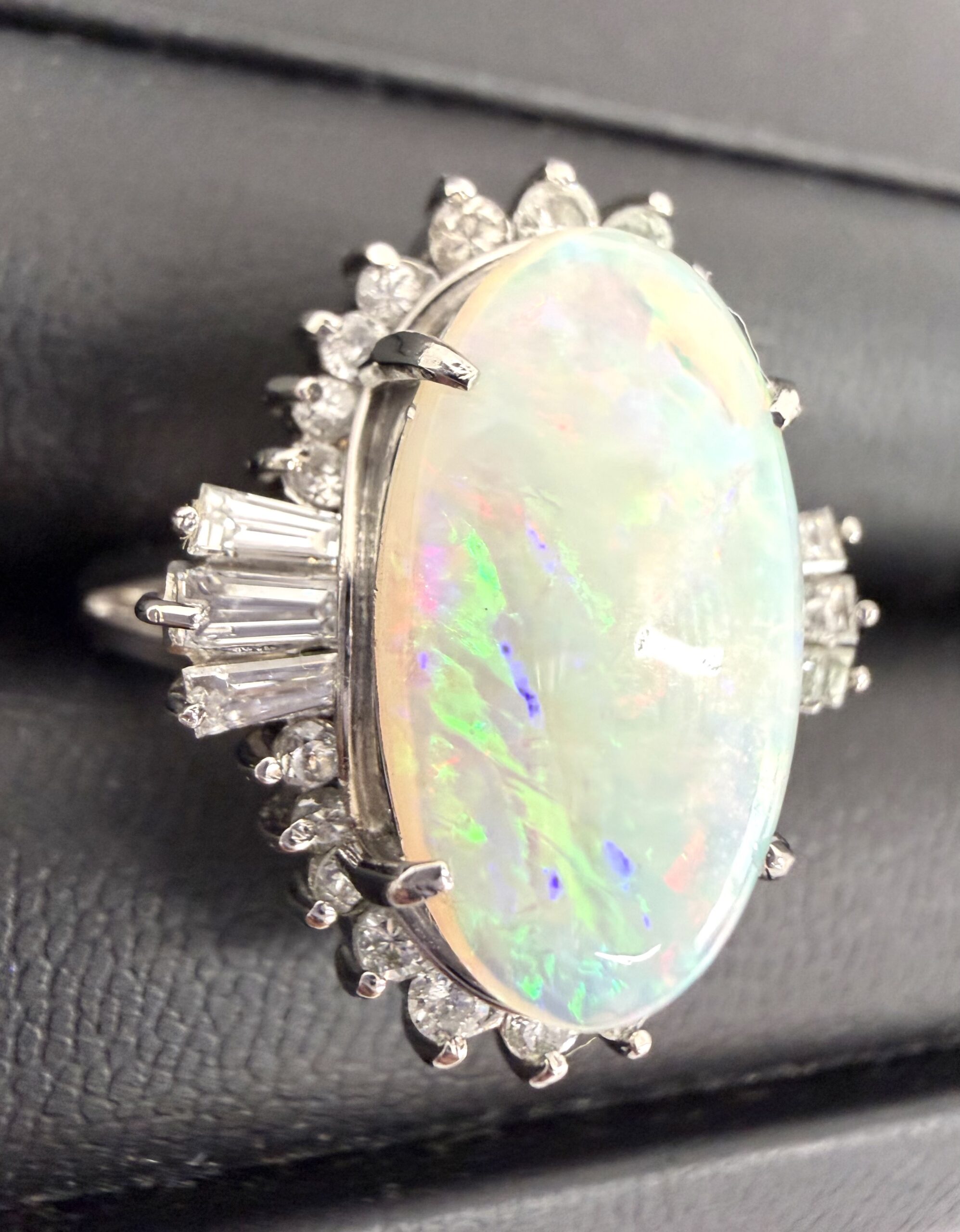 オパール&ダイヤモンド プラチナ バレリーナリング 商品画像 3