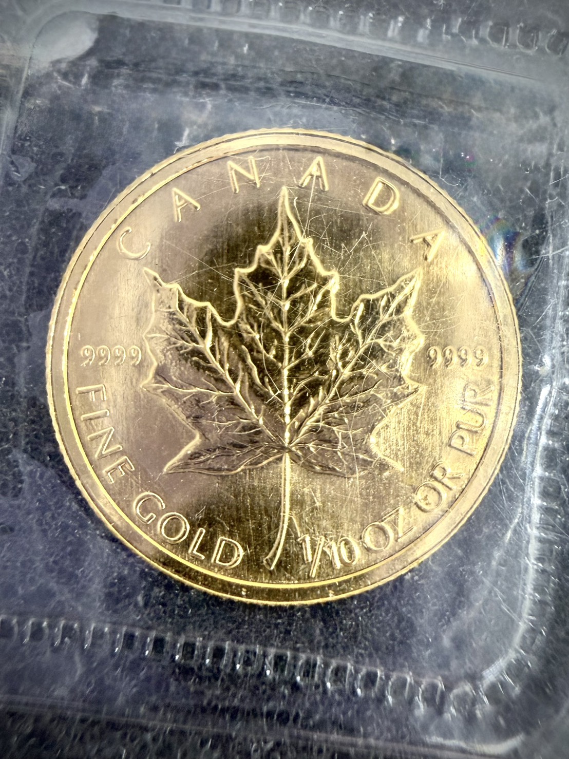 【買取大吉 大塚駅北口店】【買取実績】カナダ メイプルリーフ金貨 1/10oz