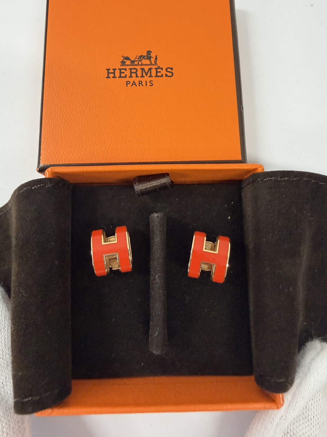 【買取大吉 大塚駅北口店】【買取実績】エルメス(HERMES) ポップアッシュ ピアス（オレンジ×ゴールド）