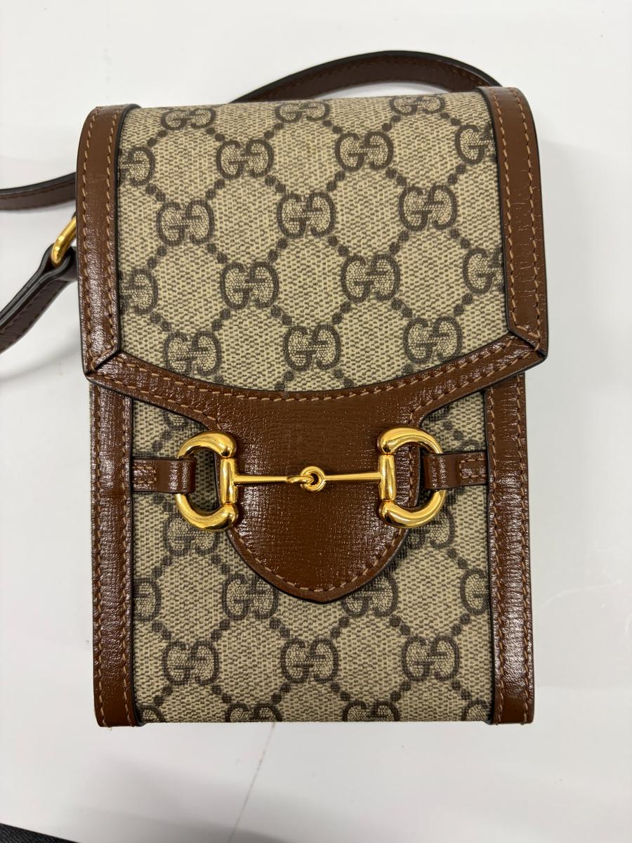 【買取大吉 大塚駅北口店】【買取実績】グッチ(GUCCI) ホースビット 1955 ミニバッグ（フォンホルダー）GGスプリームキャンバス