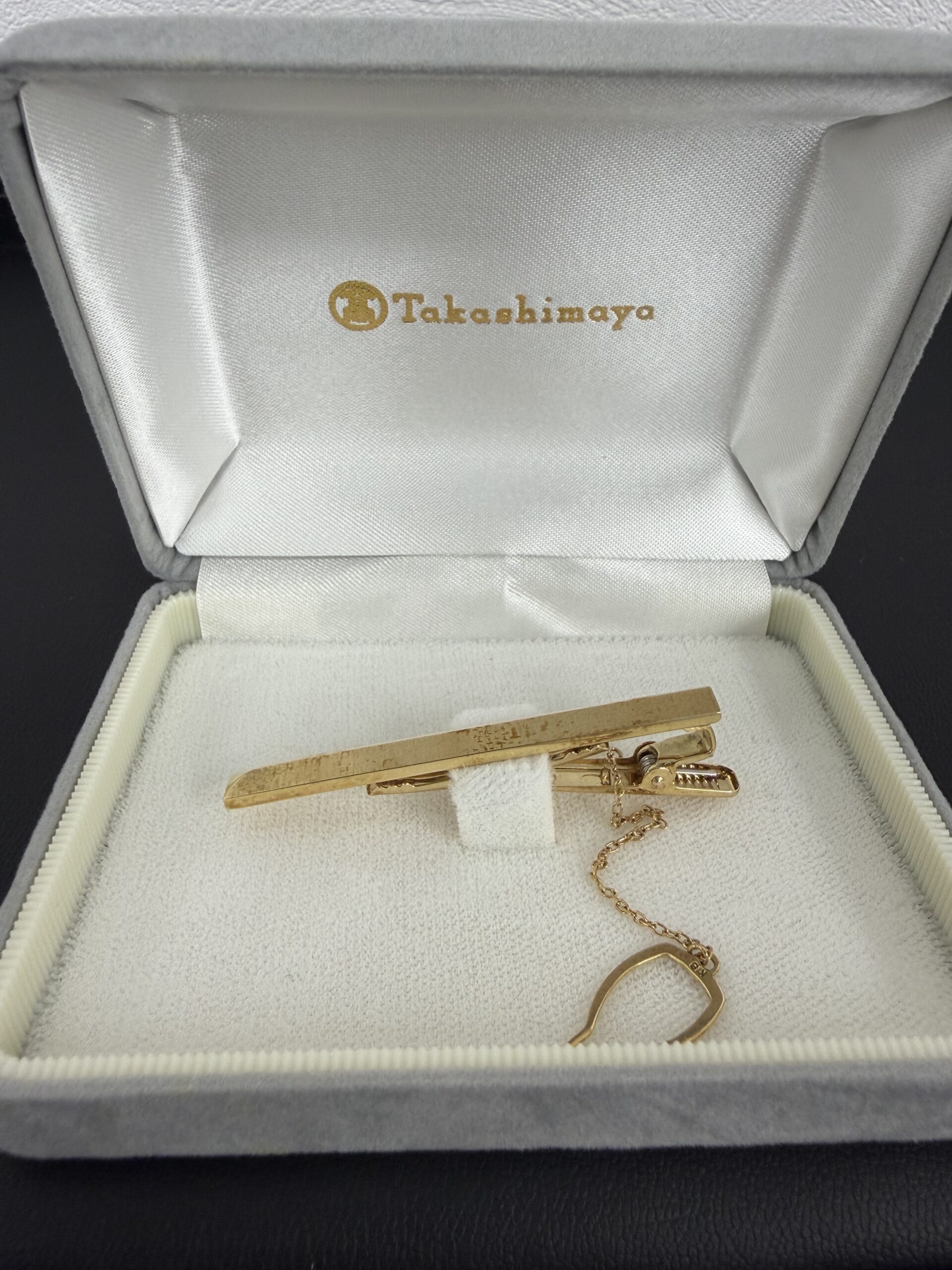 【買取大吉 文京千石店】【買取実績】ゴールドカラー タイピン（ネクタイピン）チェーン付き