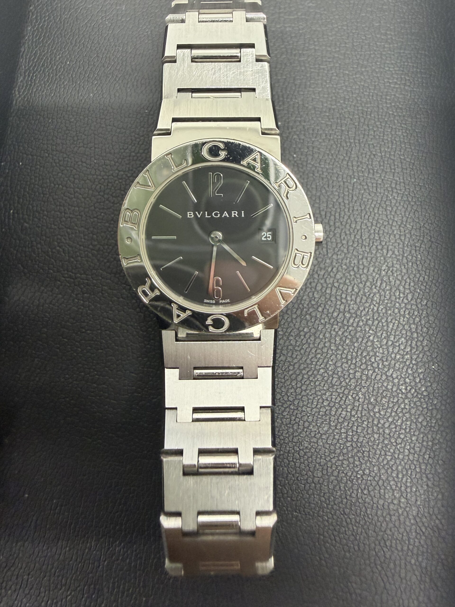 【買取大吉 文京千石店】【買取実績】ブルガリ(BVLGARI) ブルガリブルガリ ブラックダイヤル デイト ステンレスブレスレット